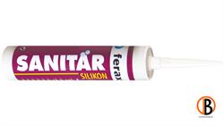 ferax Sanitär-Silikon, Farbe: silbergrau 310 ml Kartusche